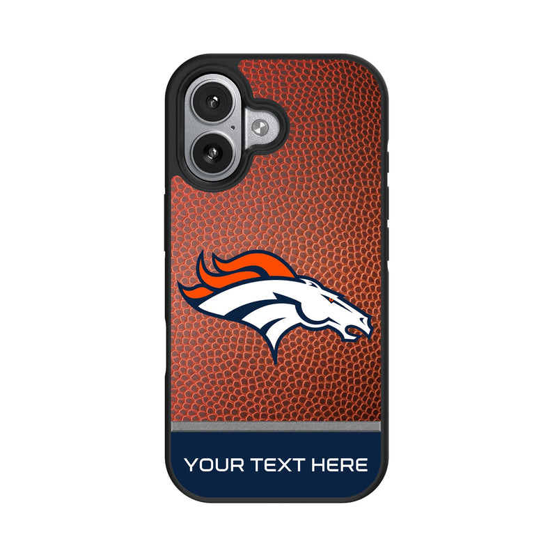 Denver Broncos Personalized Football iPhone Bump Phone Case for Apple iPhone