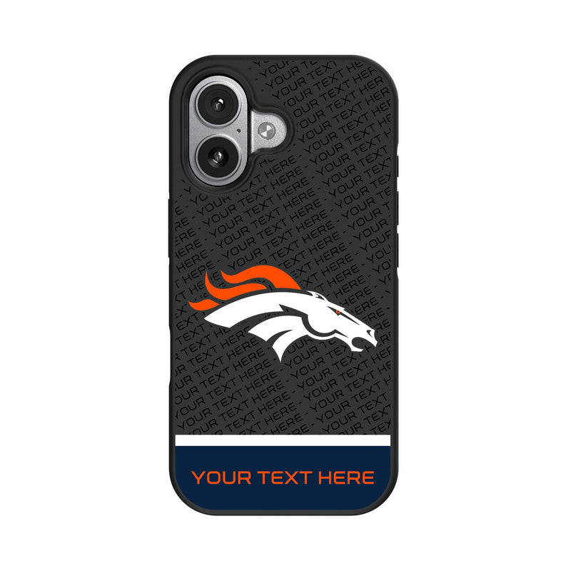 Denver Broncos Personalized EndZone Plus iPhone Bump Phone Case for Apple iPhone