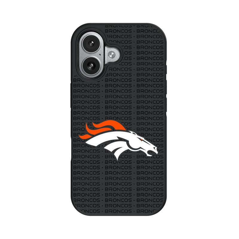 Denver Broncos Text Backdrop iPhone Bump Phone Case for Apple iPhone