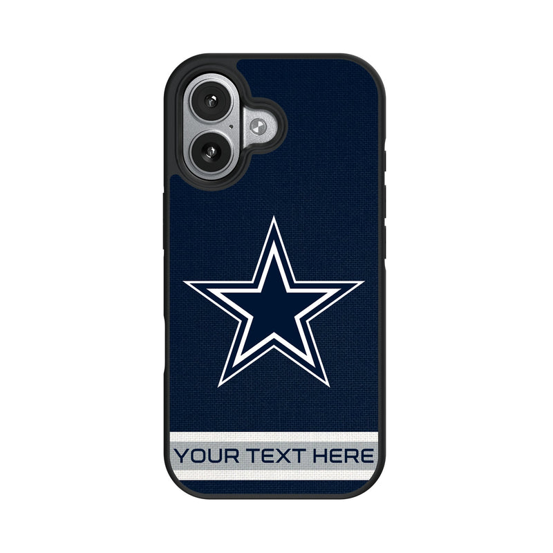 Dallas Cowboys Personalized Stripe iPhone Bump Phone Case for Apple iPhone