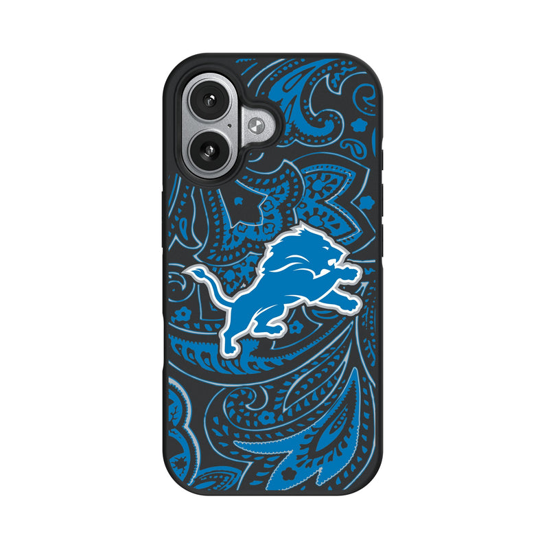 Detroit Lions Paisley iPhone Bump Phone Case for Apple iPhone