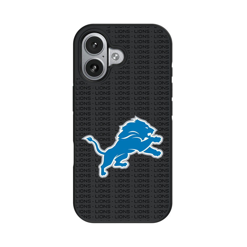 Detroit Lions Text Backdrop iPhone Bump Phone Case for Apple iPhone
