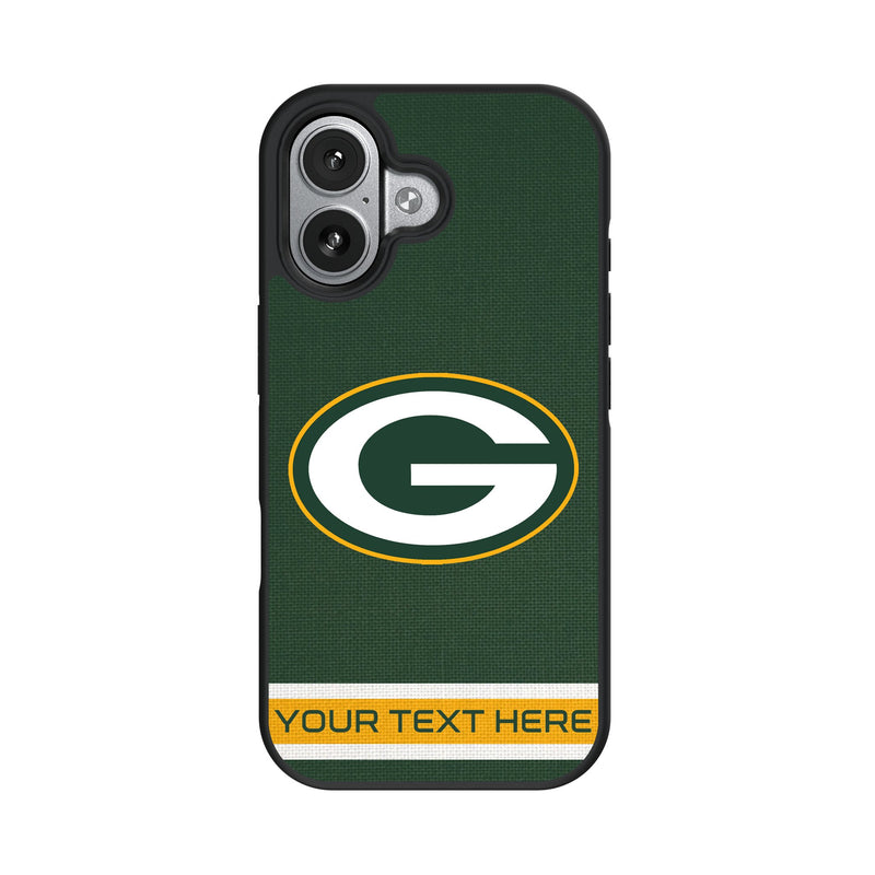 Green Bay Packers Personalized Stripe iPhone Bump Phone Case for Apple iPhone