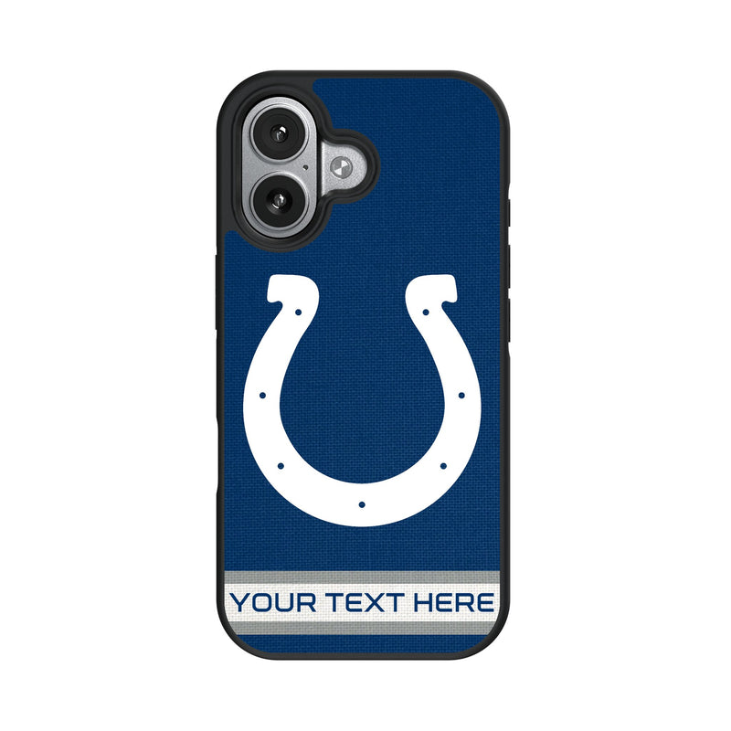 Indianapolis Colts Personalized Stripe iPhone Bump Phone Case for Apple iPhone