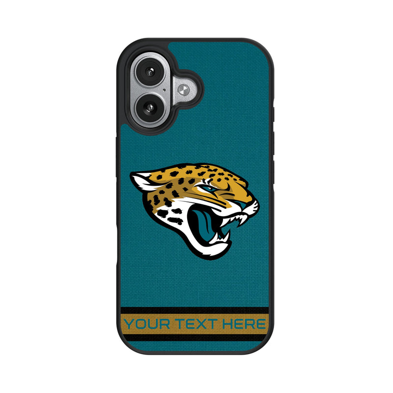 Jacksonville Jaguars Personalized Stripe iPhone Bump Phone Case for Apple iPhone