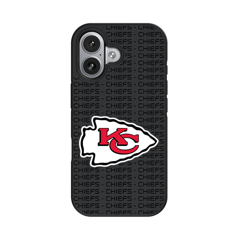 Kansas City Chiefs Text Backdrop iPhone Bump Phone Case for Apple iPhone