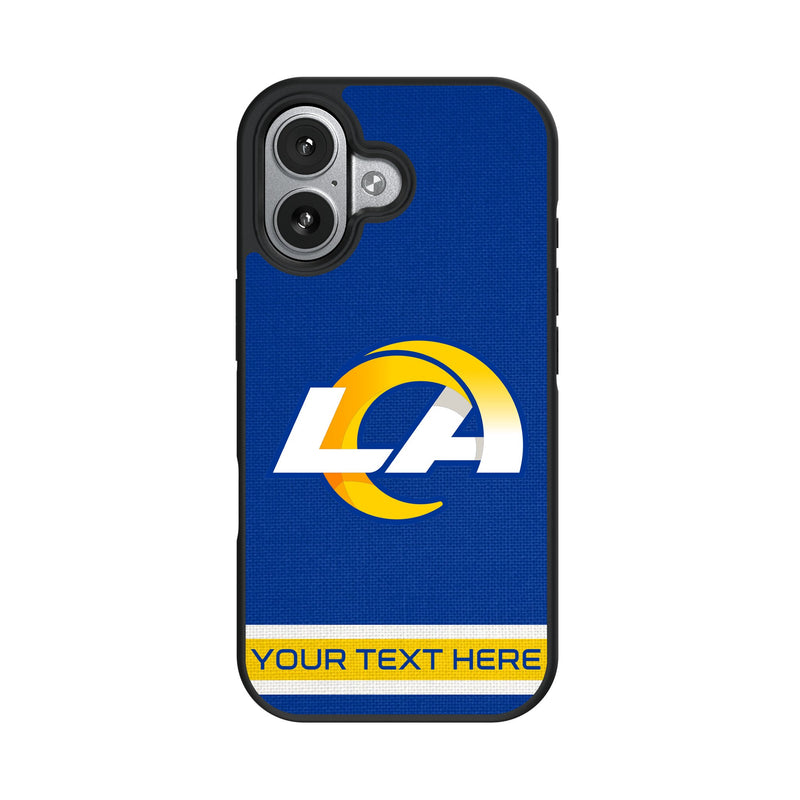 Los Angeles Rams Personalized Stripe iPhone Bump Phone Case for Apple iPhone