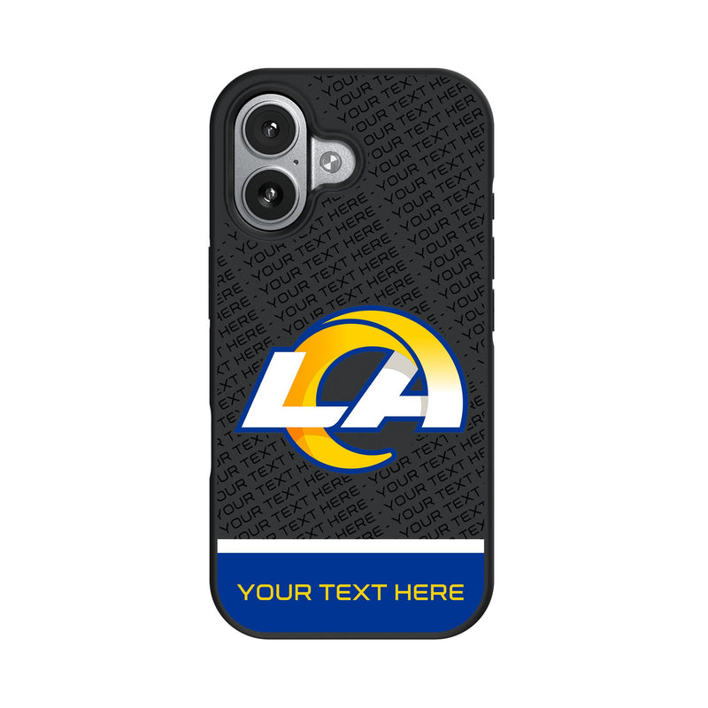 Los Angeles Rams Personalized EndZone Plus iPhone Bump Phone Case for Apple iPhone