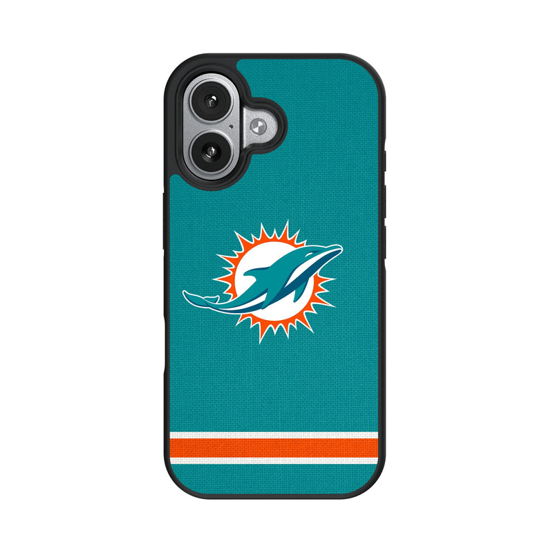 Miami Dolphins Stripe iPhone Bump Phone Case for Apple iPhone