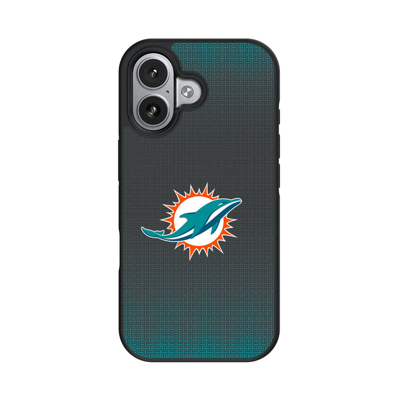 Miami Dolphins Linen iPhone Bump Phone Case for Apple iPhone