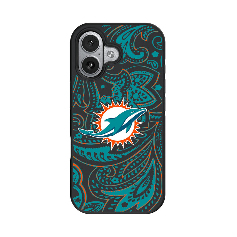 Miami Dolphins Paisley iPhone Bump Phone Case for Apple iPhone