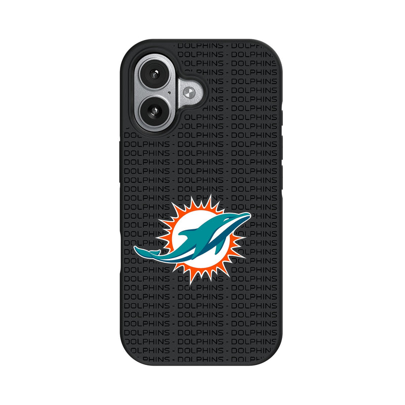 Miami Dolphins Text Backdrop iPhone Bump Phone Case for Apple iPhone