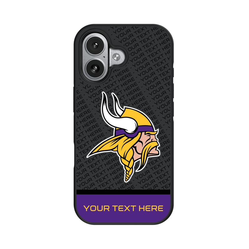 Minnesota Vikings Personalized EndZone Plus iPhone Bump Phone Case for Apple iPhone