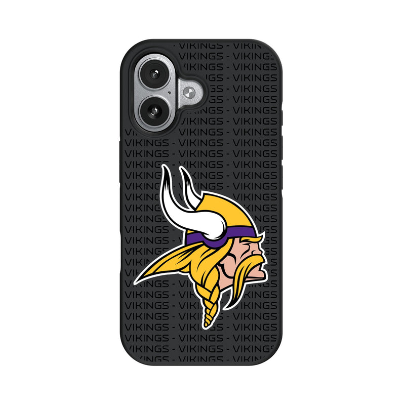 Minnesota Vikings Text Backdrop iPhone Bump Phone Case for Apple iPhone