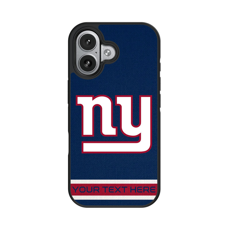 New York Giants Personalized Stripe iPhone Bump Phone Case for Apple iPhone