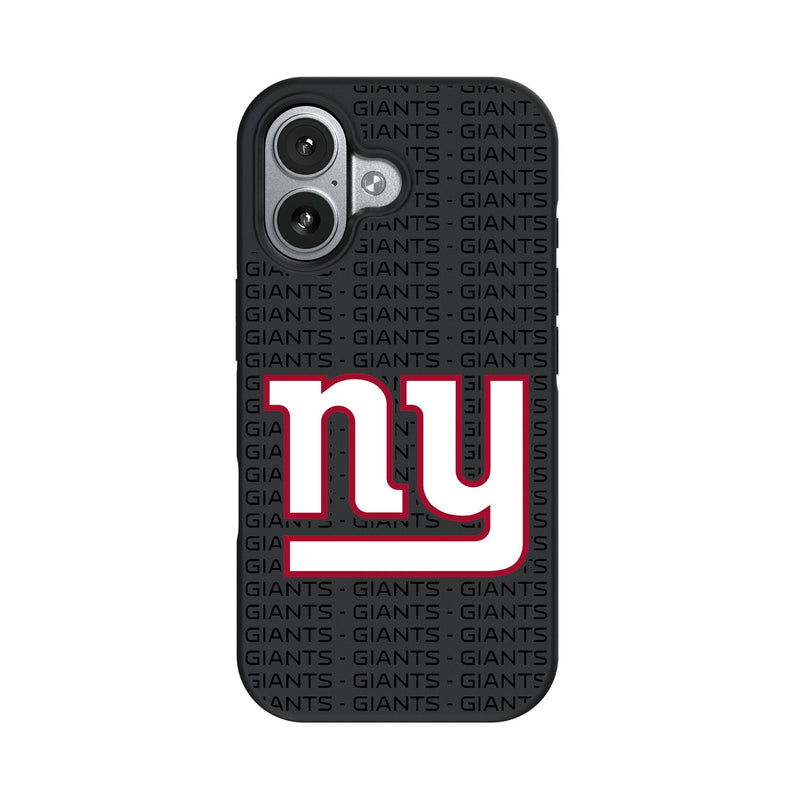 New York Giants Text Backdrop iPhone Bump Phone Case for Apple iPhone