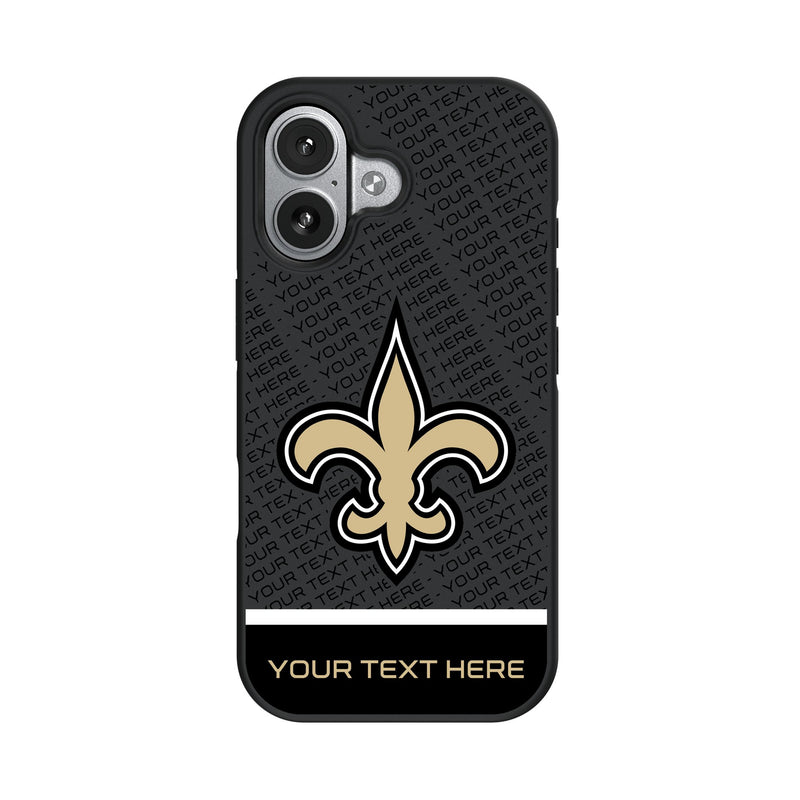 New Orleans Saints Personalized EndZone Plus iPhone Bump Phone Case for Apple iPhone
