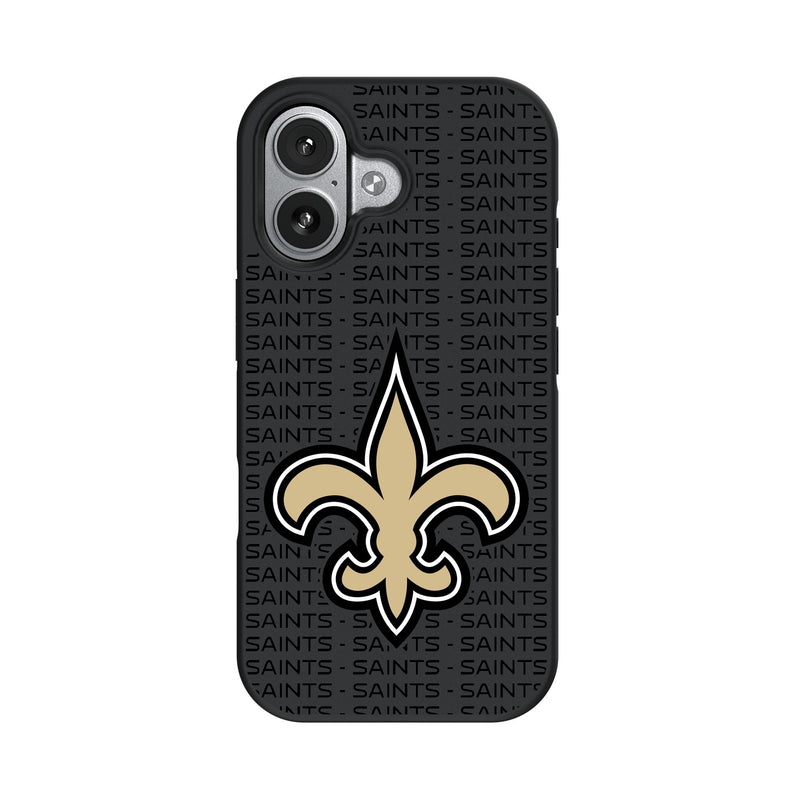 New Orleans Saints Text Backdrop iPhone Bump Phone Case for Apple iPhone