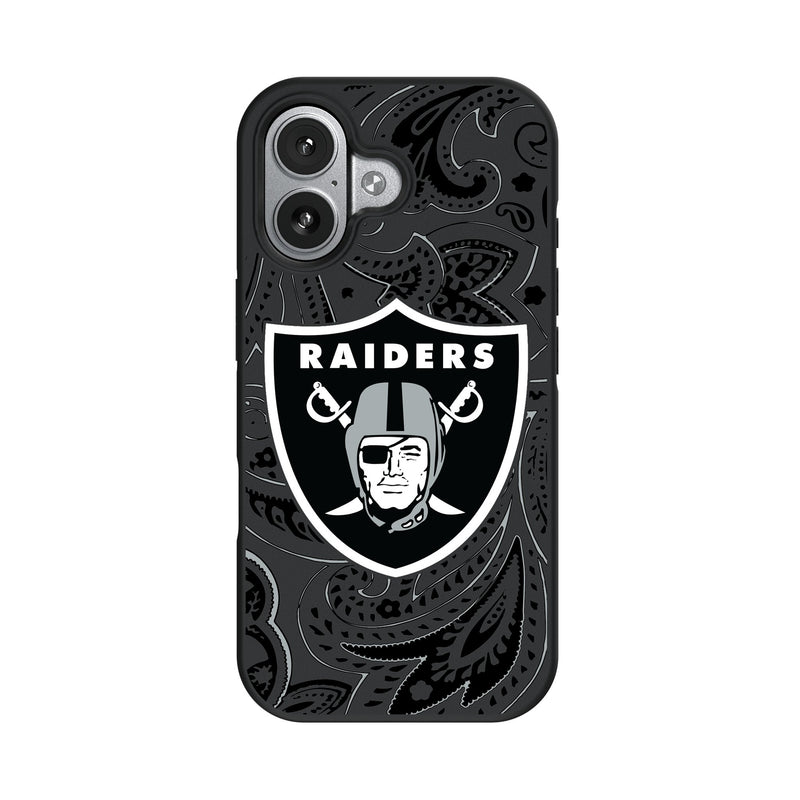 Las Vegas Raiders Paisley iPhone Bump Phone Case for Apple iPhone