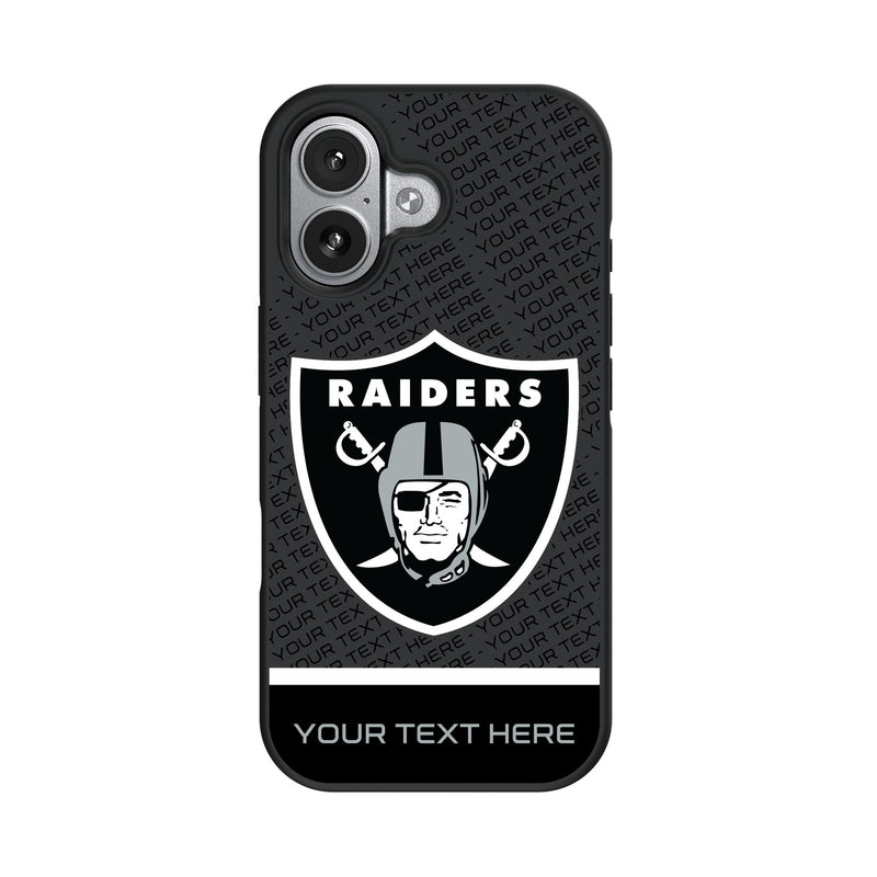 Las Vegas Raiders Personalized EndZone Plus iPhone Bump Phone Case for Apple iPhone