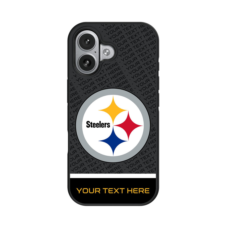 Pittsburgh Steelers Personalized EndZone Plus iPhone Bump Phone Case for Apple iPhone