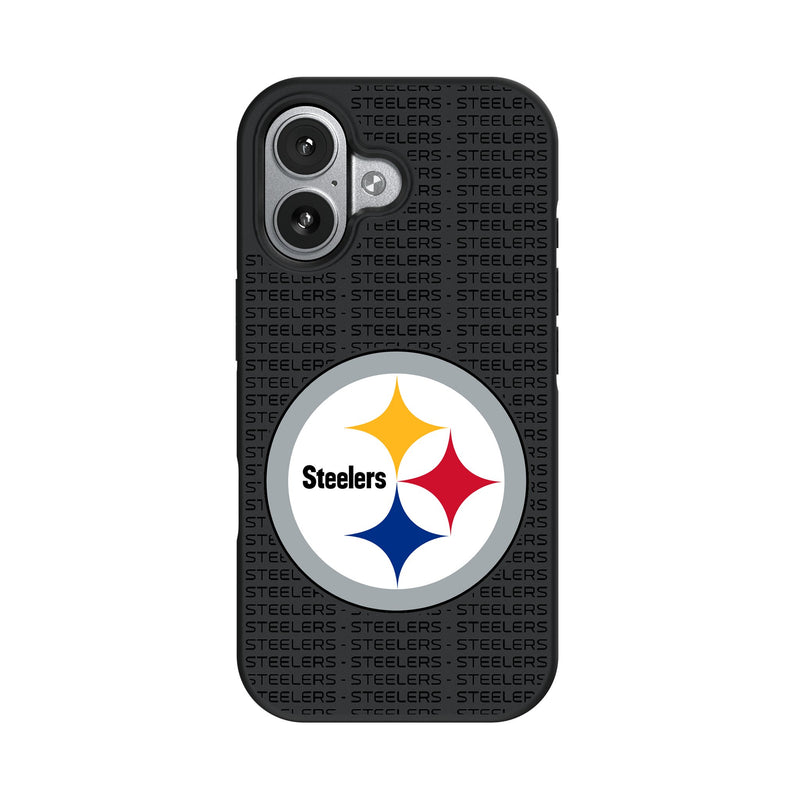 Pittsburgh Steelers Text Backdrop iPhone Bump Phone Case for Apple iPhone