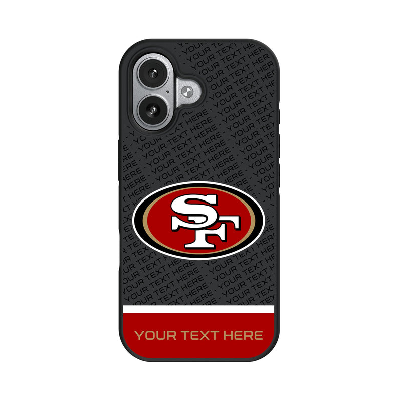 San Francisco 49ers Personalized EndZone Plus iPhone Bump Phone Case for Apple iPhone