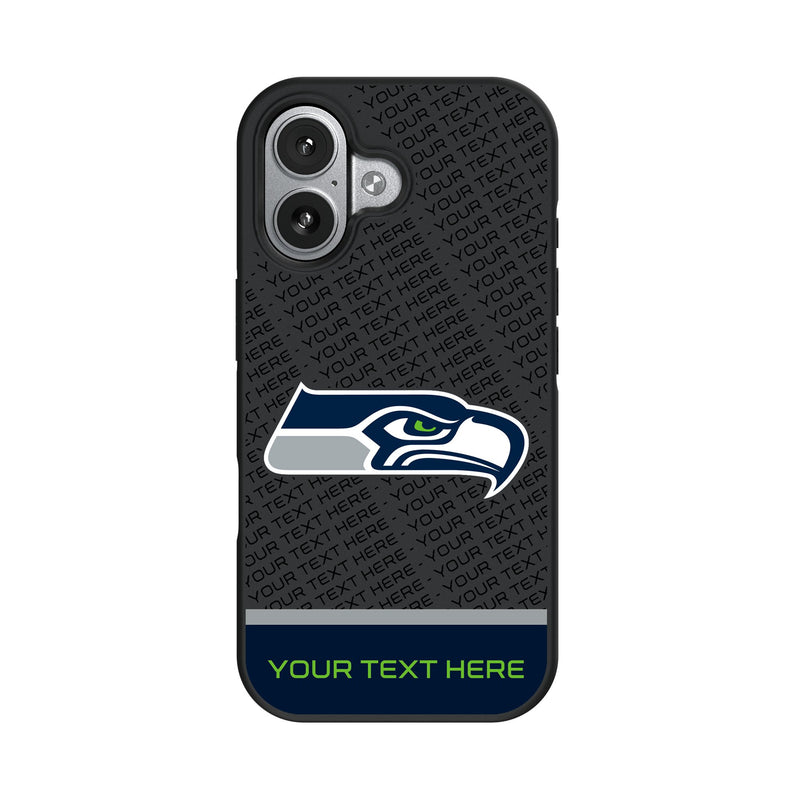 Seattle Seahawks Personalized EndZone Plus iPhone Bump Phone Case for Apple iPhone