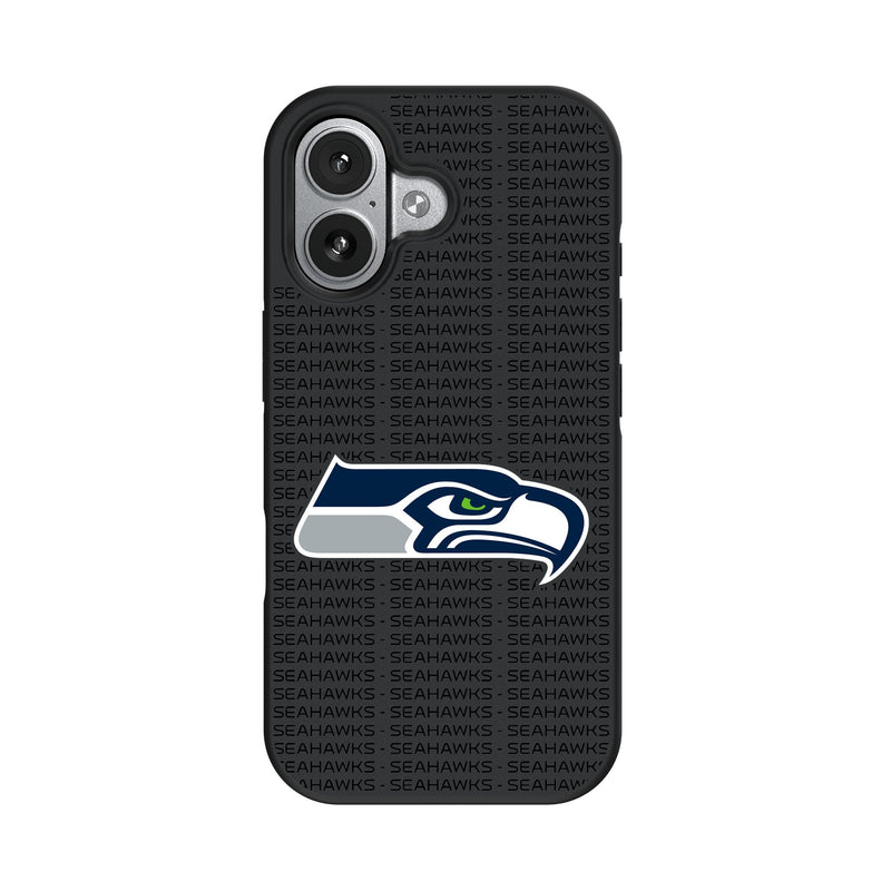 Seattle Seahawks Text Backdrop iPhone Bump Phone Case for Apple iPhone