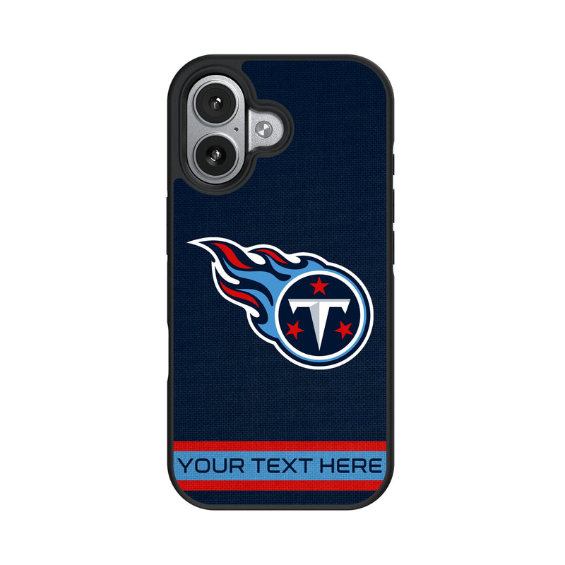 Tennessee Titans Personalized Stripe iPhone Bump Phone Case for Apple iPhone
