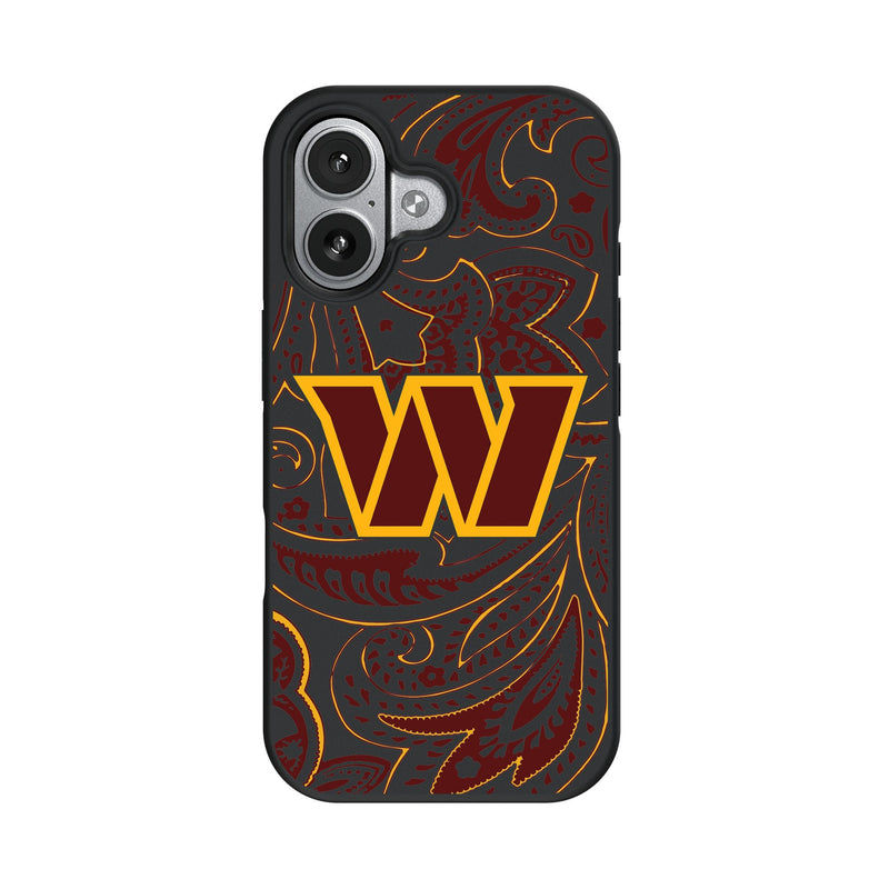 Washington Commanders Paisley iPhone Bump Phone Case for Apple iPhone