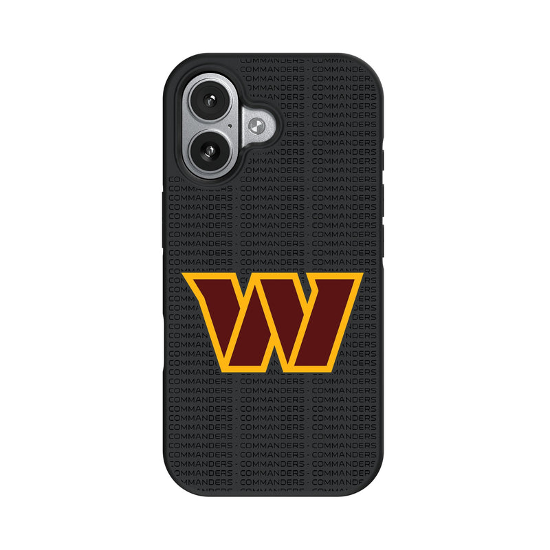 Washington Commanders Text Backdrop iPhone Bump Phone Case for Apple iPhone