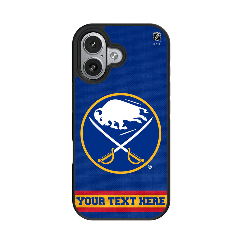 Buffalo Sabres Personalized Stripe iPhone Bump Phone Case for Apple iPhone