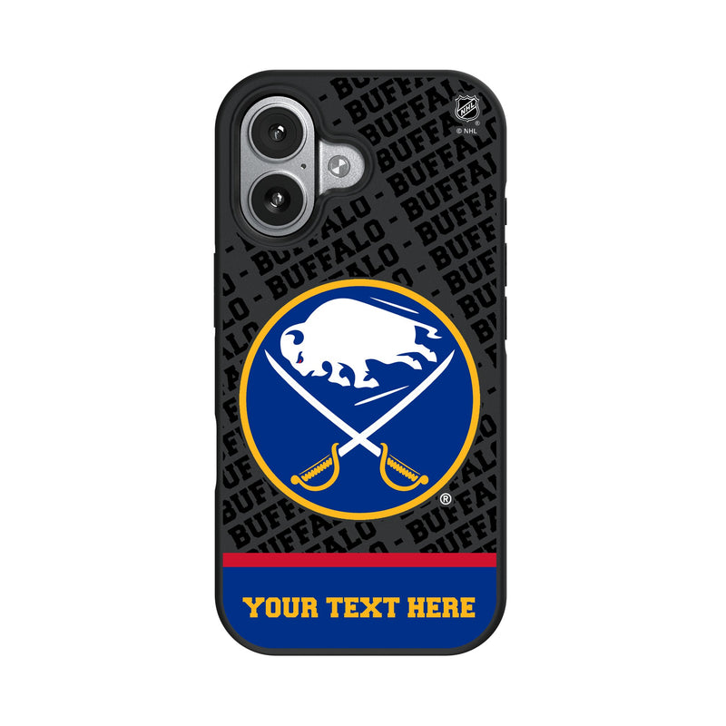 Buffalo Sabres Personalized EndZone Plus iPhone Bump Phone Case for Apple iPhone