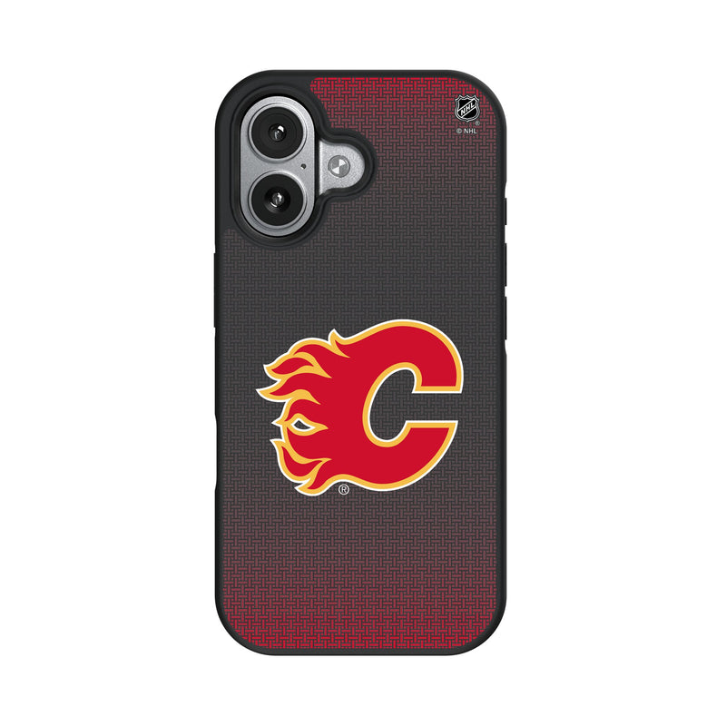 Calgary Flames Linen iPhone Bump Phone Case for Apple iPhone