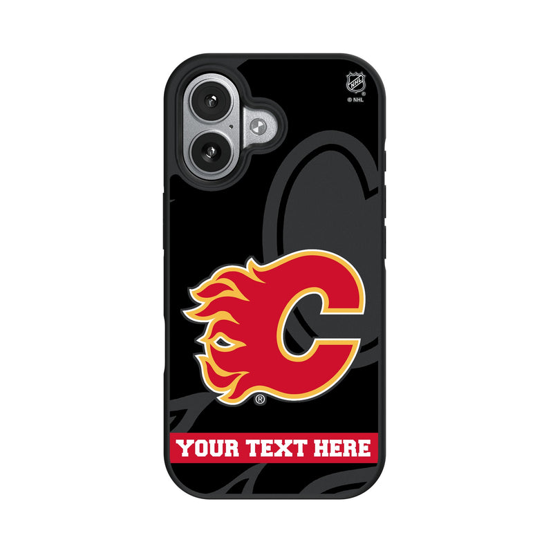 Calgary Flames Personalized Tilt iPhone Bump Phone Case for Apple iPhone
