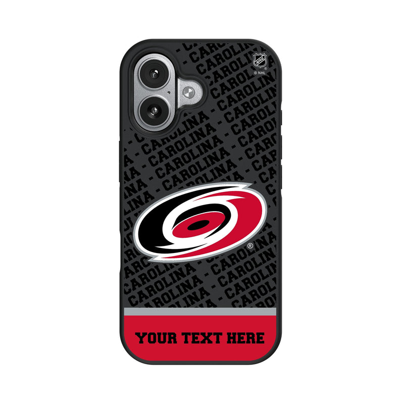 Carolina Hurricanes Personalized EndZone Plus iPhone Bump Phone Case for Apple iPhone