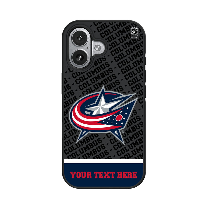 Columbus Blue Jackets Personalized EndZone Plus iPhone Bump Phone Case for Apple iPhone