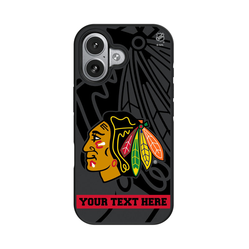 Chicago Blackhawks Personalized Tilt iPhone Bump Phone Case for Apple iPhone