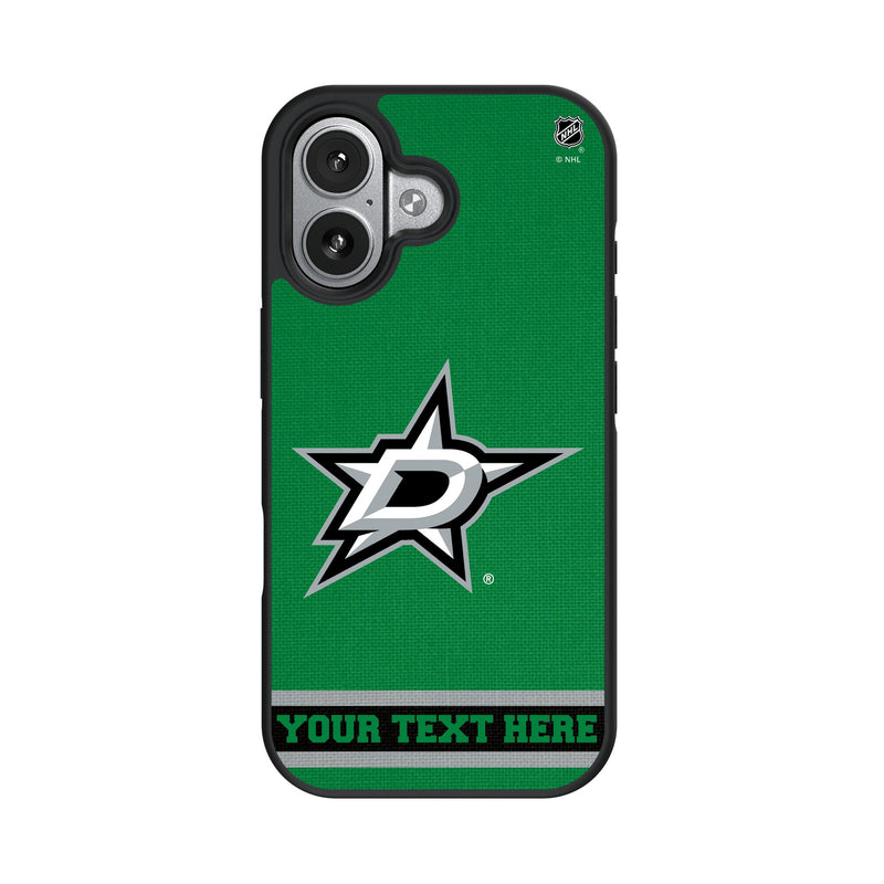 Dallas Stars Personalized Stripe iPhone Bump Phone Case for Apple iPhone