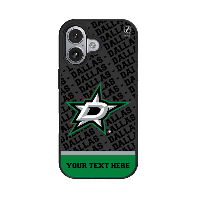 Dallas Stars Personalized EndZone Plus iPhone Bump Phone Case for Apple iPhone