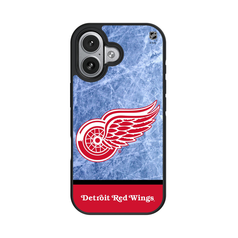 Detroit Red Wings Ice Wordmark iPhone Bump Phone Case for Apple iPhone