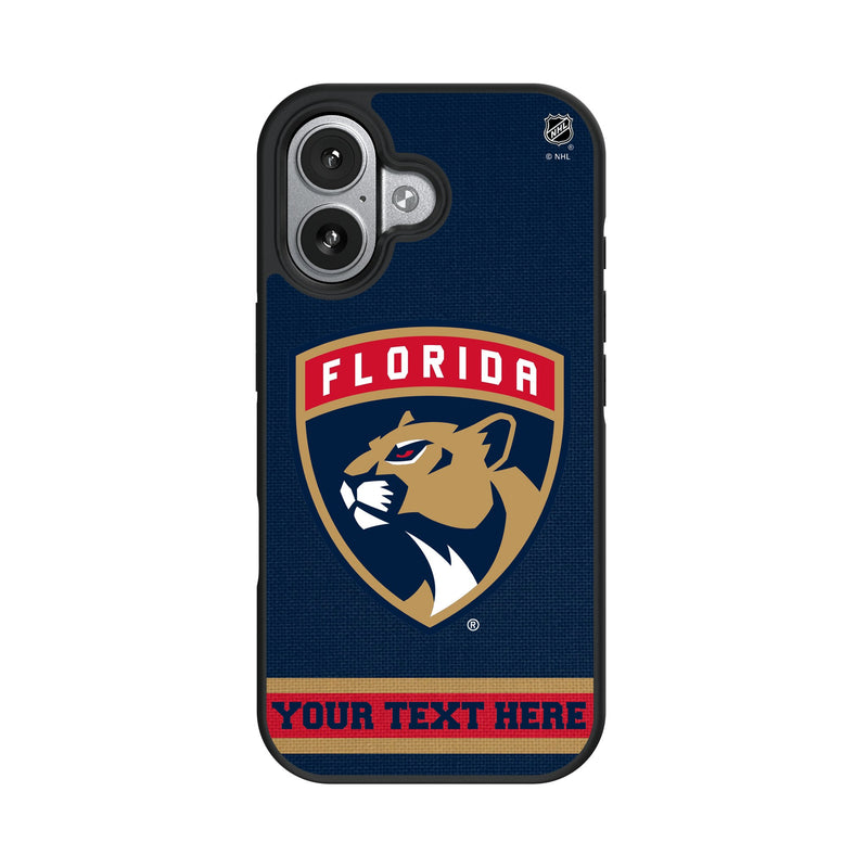 Florida Panthers Personalized Stripe iPhone Bump Phone Case for Apple iPhone