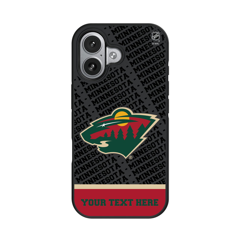 Minnesota Wild Personalized EndZone Plus iPhone Bump Phone Case for Apple iPhone