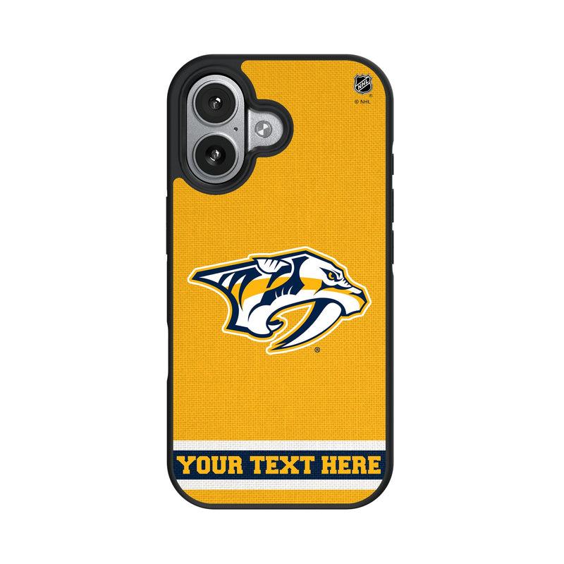 Nashville Predators Personalized Stripe iPhone Bump Phone Case for Apple iPhone
