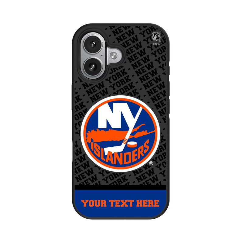 New York Islanders Personalized EndZone Plus iPhone Bump Phone Case for Apple iPhone