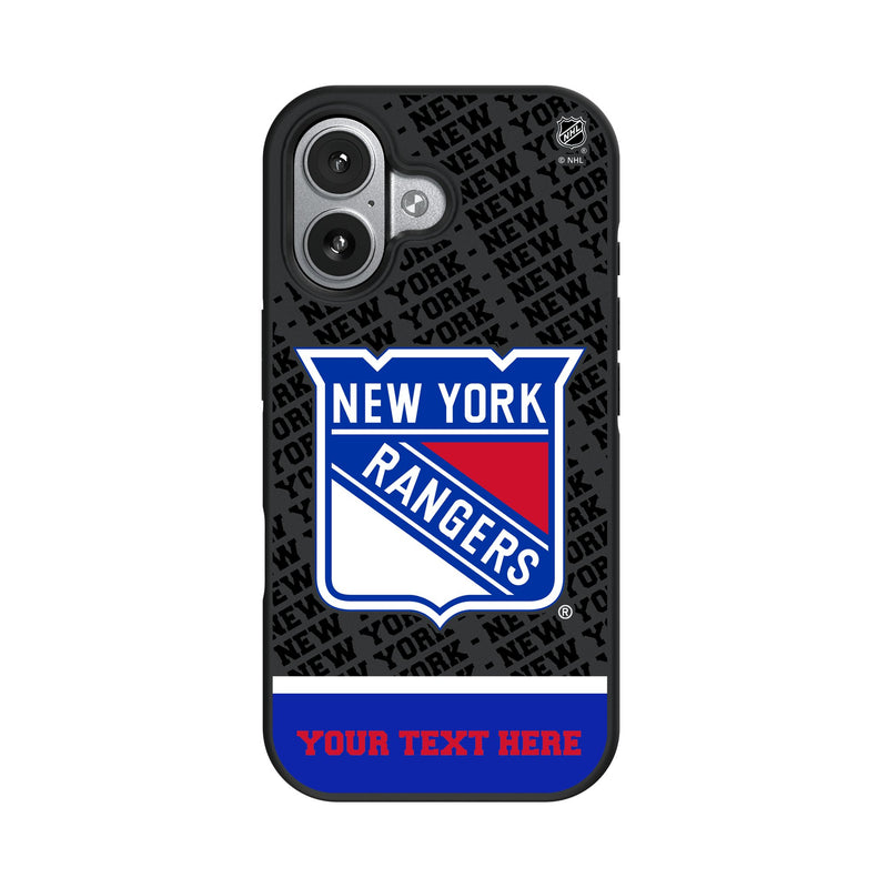 New York Rangers Personalized EndZone Plus iPhone Bump Phone Case for Apple iPhone