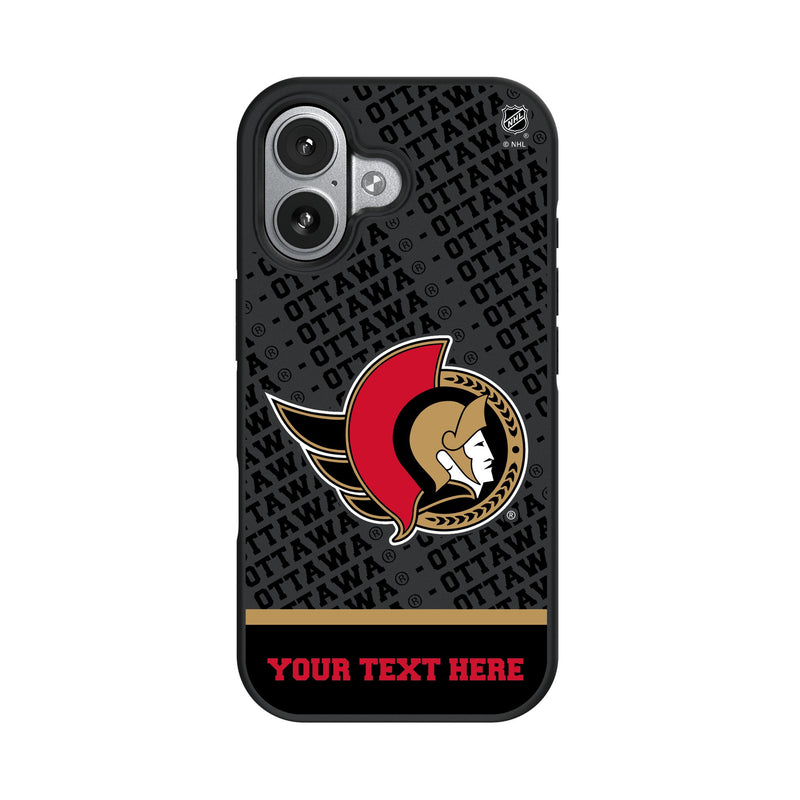 Ottawa Senators Personalized EndZone Plus iPhone Bump Phone Case for Apple iPhone
