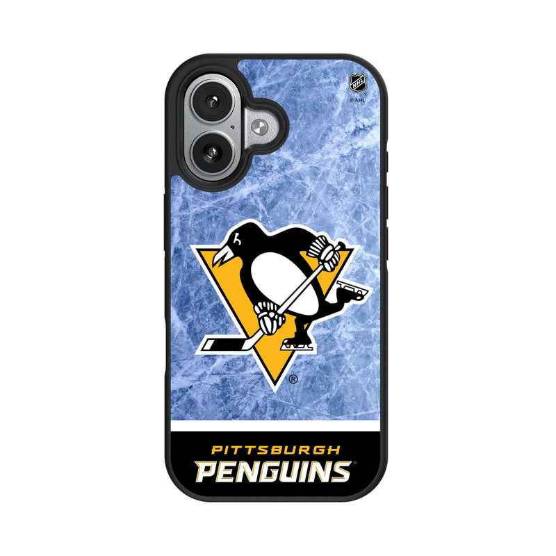 Pittsburgh Penguins Ice Wordmark iPhone Bump Phone Case for Apple iPhone