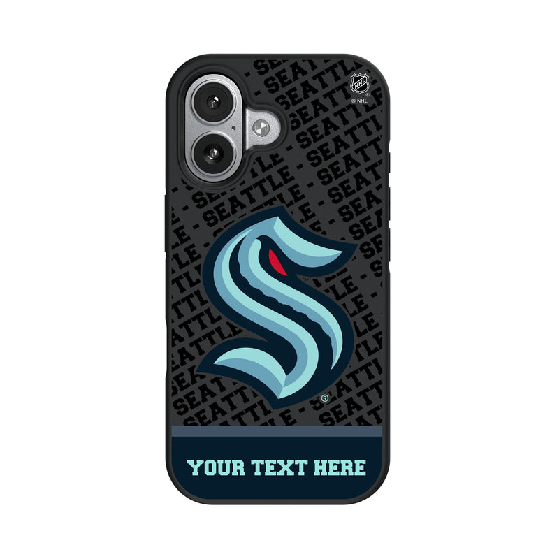 Seattle Kraken Personalized EndZone Plus iPhone Bump Phone Case for Apple iPhone
